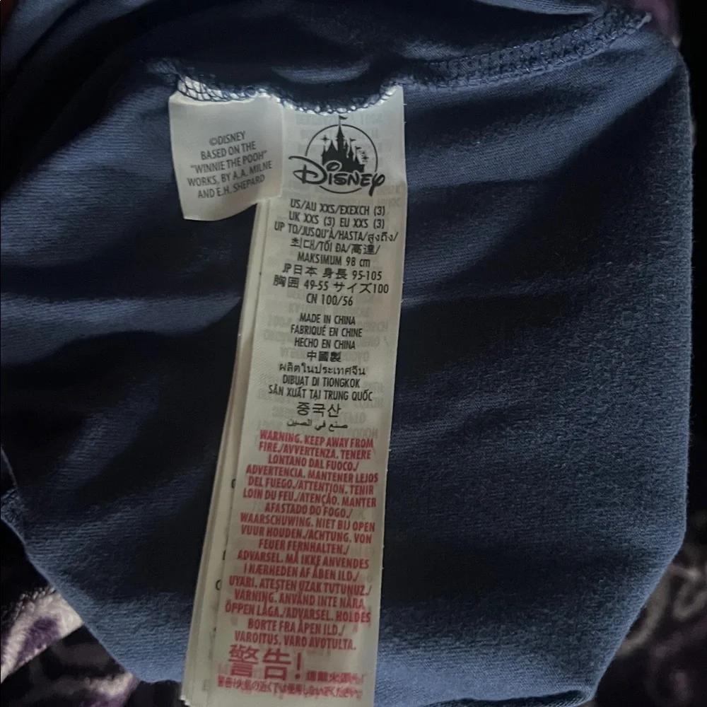 Disney Blue T-Shirt with Pooh Graphic